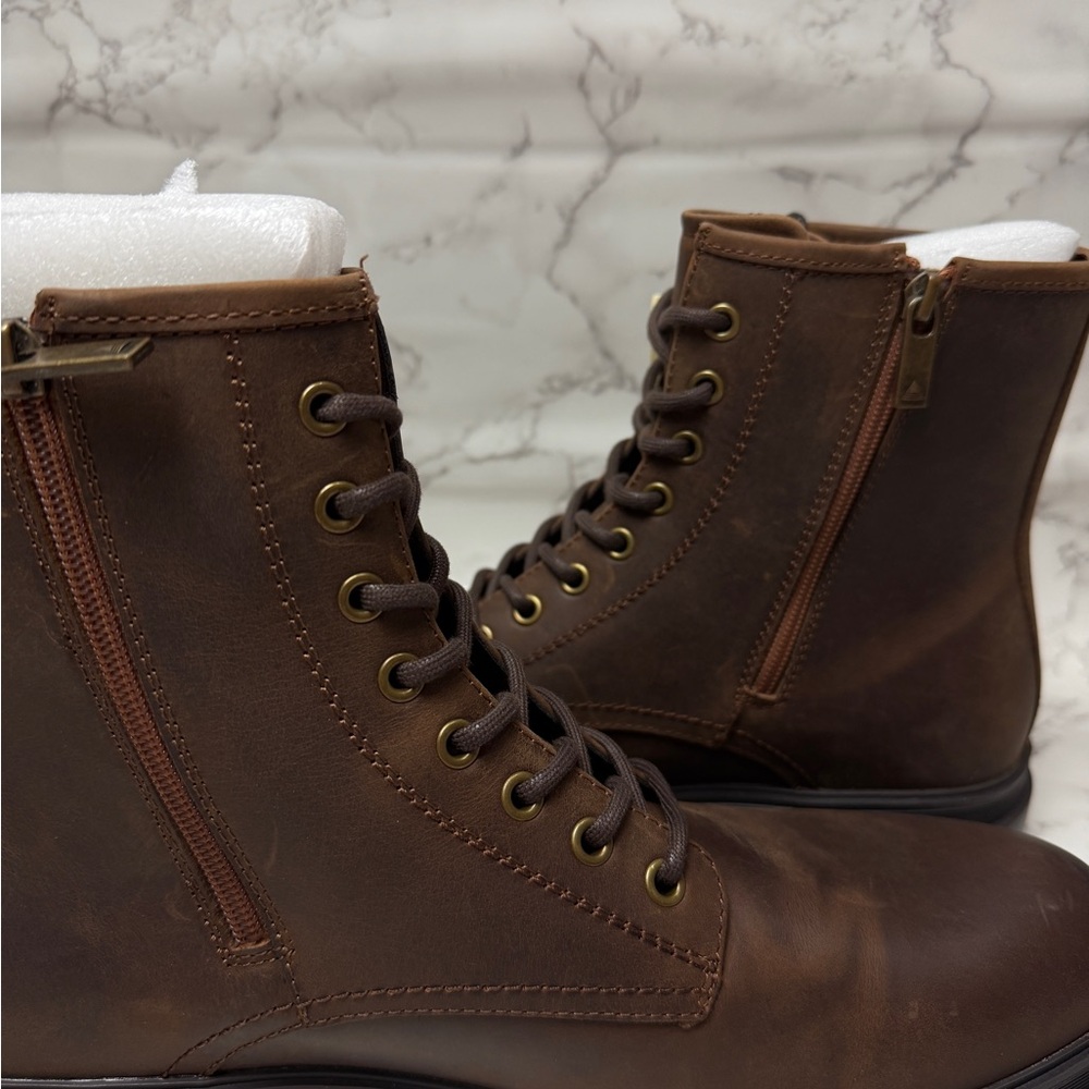 Aldo Dark Brown Men's Lace-Up Boots - Picture 5 of 10